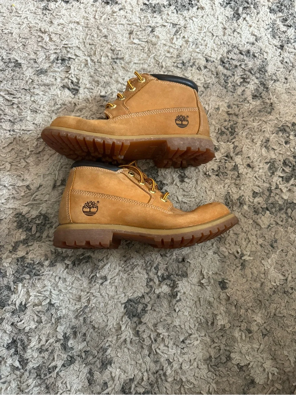 Timberland Wheat Nubuck Men’s Lace-Up Work Boots